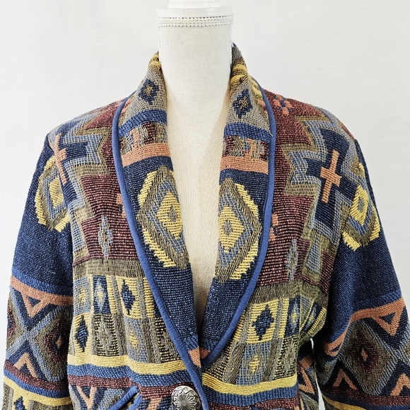 Vintage Dress Barn Western Crop Bolero Jacket size Large - Picture 2 of 9